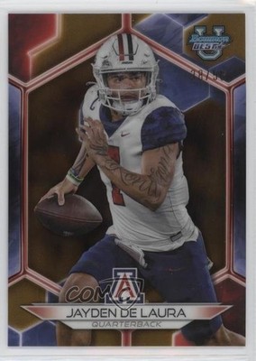 2023 Bowman U Gold Refractor 28/50 Jayden De Laura #67 15mc