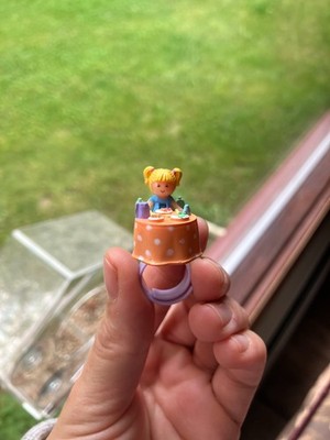 Vintage 1989 Bluebird Polly Pocket Tiny Tina's Dinner Time Ring Variation