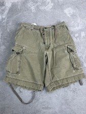 Vintage Y2K Abercrombie & Fitch Cargo Shorts Men’s Size 33 Green Preppy