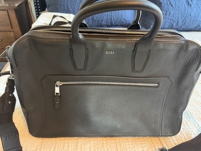 $895 Hugo Boss Large Men's Double Top Handle Briefcase  Boss NWT