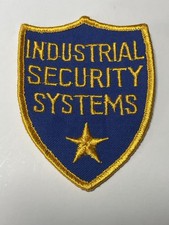 Industrial Security Systems Security Police Type Patch I94 