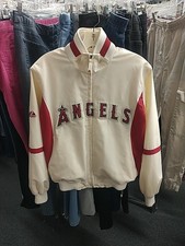 Majestic LA Angels of Anaheim Small Authentic Therma base Baseball Jacket White/