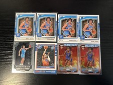 dillon jones 8 rookie card lot prizm topps chrome inserts 2024-25 thunder lakers