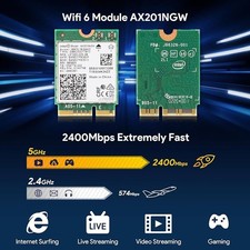 Intel Wi-Fi 6 AX201 M.2 2230 Module AX201NGW 