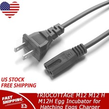 2-Prong AC Cord For TRIOCOTTAGE M12 M12 H M12H Egg Incubator for Hatching Eggs