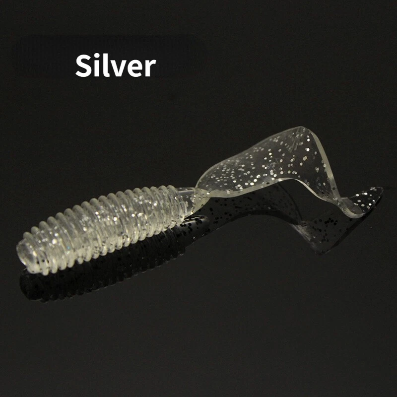 50 Stück Jig Wobbler Wurm Weiche Angelköder Silikonköder für Karpfen Barsch... - Bild 4 von 4