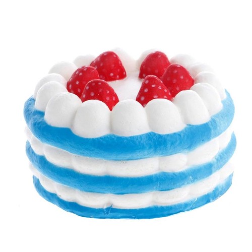 Squishy Jumbo Simulazione Fragola Torta Compleanno Squishies Pu Slow Rising Fun S - Foto 25 di 28