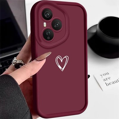 Handyhülle für Honor 400 200 Pro Niedliche Herz Stoßfeste Silikon Weiche Case