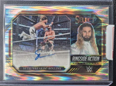 Panini WWE Select 2023 Seth Freakin Rollins Flash Prizm Ringside Auto #5 