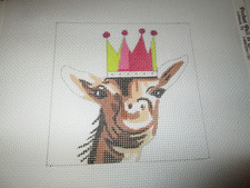 CAMEL W/ CROWN-COLORS OF PRAISE-HANDPAINTED NEEDLEPOINT CANVAS