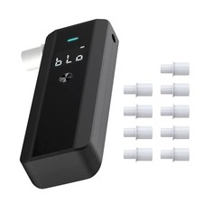Black Professional LCD Digital Breath-Alcohol Tester Breathalyser Analyzer