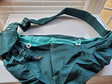 Pet Tote Bag Unisex- Large Green Canvas Adjustable Padded Strap for Dogs Cats