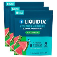 Liquid I.V.  Hydration Multiplier Watermelon  Electrolyte Powder Drink Mix ...