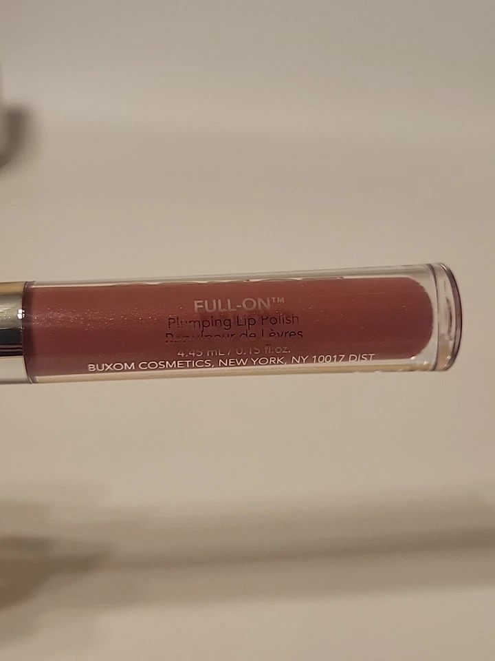BUXOM Full On Plumping Lip Polish Dolly Full Size 4.45ml/0.15floz Open Worn Box  - Image 4 of 4