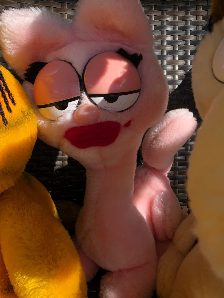 Vintage Garfield Plush Lot Friends Arlene Odie Toy Plushie 1980 Rare Fun Farm - Image 4 of 4