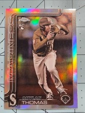 2025 Topps Chrome Update Series - Rhylan Thomas #USC185 Sepia Refractor (RC)