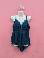 Adore Me Niomi Lace Camisole  Short Set Womens Size 1X Blue Sapphire