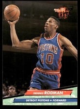 Dennis Rodman 1992-93 Ultra #58 Pistons NBA READ FREE SHIPPING AutographDen