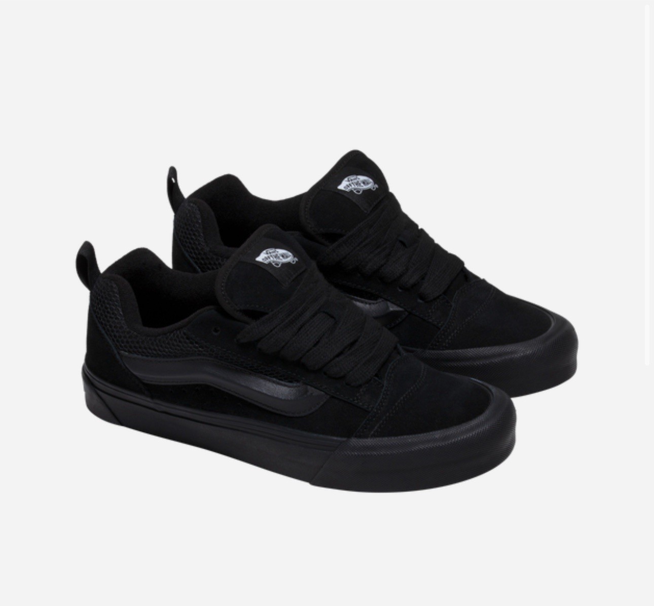 Men's Vans Knu Skool Triple Black Size 10 Skate Classic Low Top VN0009QCBKA