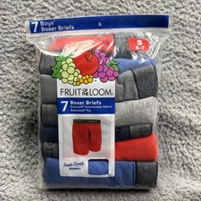 Fruit Of The Loom Boxer Briefs Boys Small 6-7 7 Pack Eversoft Coolzone Underwear