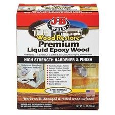 JB Weld Wood Restore Hardener Clear 32oz Epoxy Liquid Repair Rot Damaged Wood