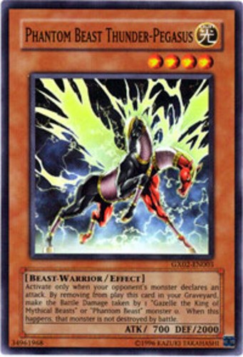 Yugioh! Phantom Beast Thunder-Pegasus - GX02-EN003 - Super Rare - Limited Editio - Picture 1 of 1