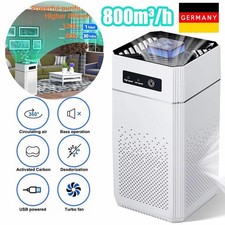 Tragbarer Luftfilter Raumluftreiniger Ionisator Luftreiniger 3in1 Filter System