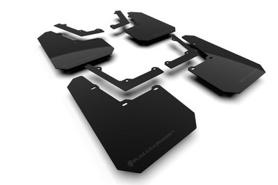 Rally Armor MF112-UR-BLK-MBK Mud Flaps for 2024 Tesla Cybertruck Black Logo