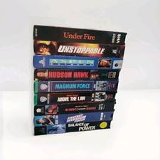 VHS Action Bundle Lot 80s 90s Video 9 Tape Thriller Jackie Chan More - Rare