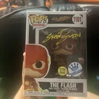 The Flash Funko Pop #1101 Signed Grant Gustin jsa glow autographFunko exclusive