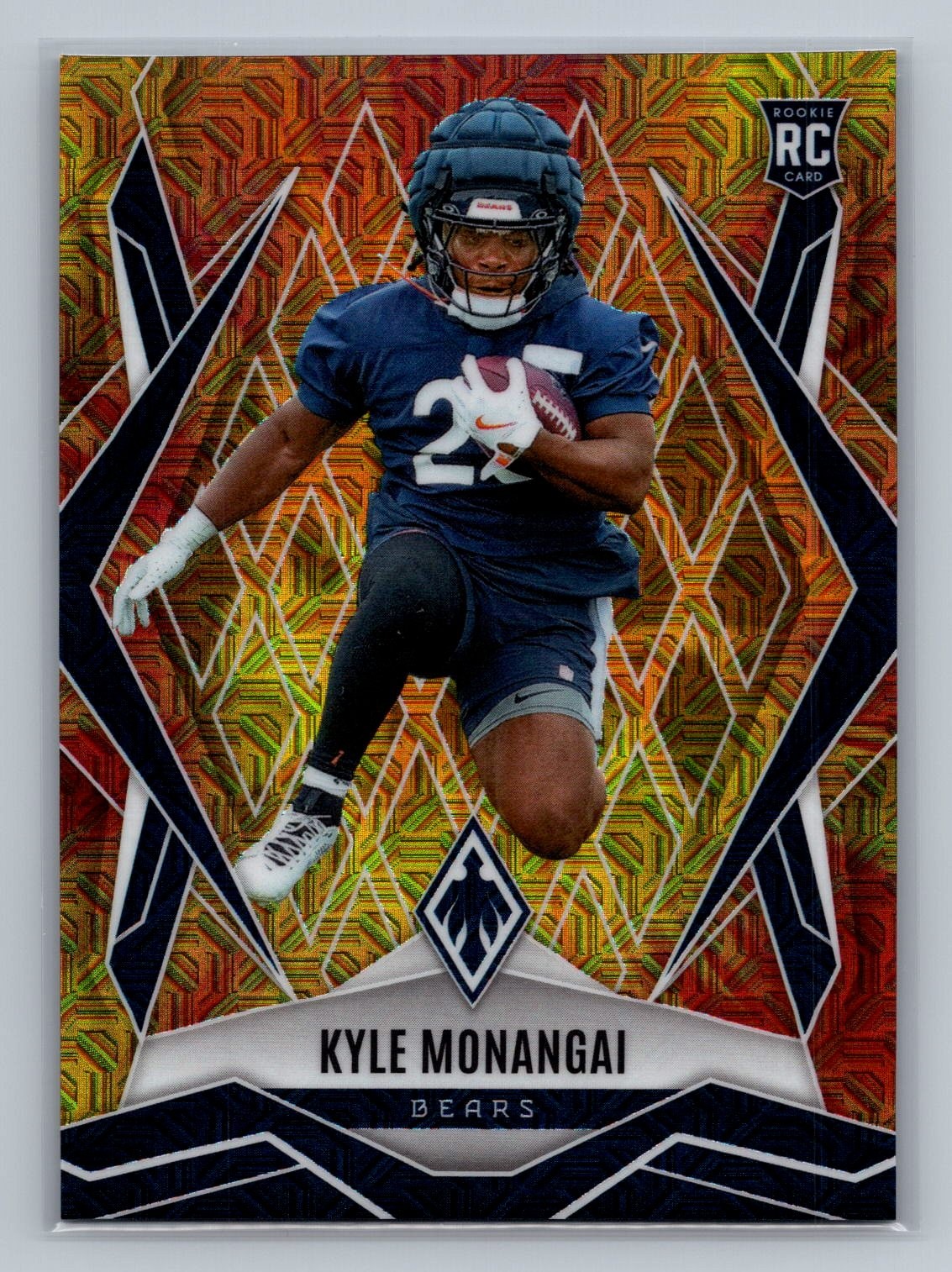 Kyle Monangai 2025 Panini Phoenix #249 Fireburst Prizm #/350 Rookie RC BEARS