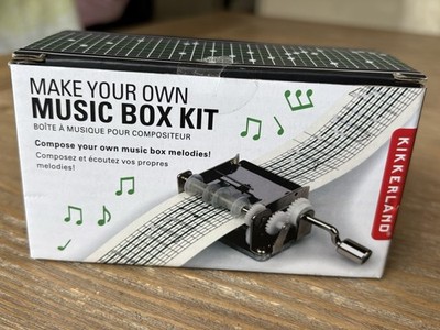 Make your own Music Box Kit von Kikkerland Make your own Melodies Neu Unversiegelt