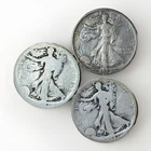 1921-D 1921-S 1923-S Walking Liberty Half Dollars – 1923-S VF– Semi-Key Lot
