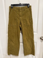 BDG Urban Outfitters Corduroy Carpenter Pants Raw Hem Utility Pockets Sz 4