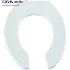 Heavy-Duty Plastic Toilet Seat STA-TITE Fastening System Round Commercial Use