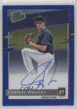 2020 Panini Donruss Optic Blue Prizm 44/50 Forrest Whitley #RPS-FW Auto d8g