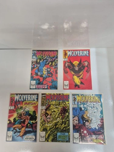 Vintage Wolverine Comics Lot Of 5 Books Marvel Comics High Grade