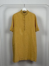 Loro Piana Linen Tunic Dress Size 46 IT Musta...