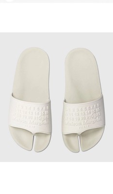 Maison Margiela White Tabi Slides Sandals SZ 45 12 US  S57WX0075