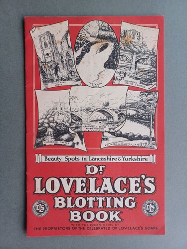 C1920s "DR. LOVELACE'S SOAPS" ADVERTISING BLOTTER BOOKLET EAST LANCS SOAP CO.