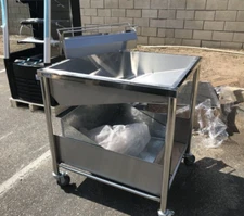 NSF Donuts Table 34" x 28" x 36" W/ Glazing Dipper Sugar Pan Bottom Basket Donut