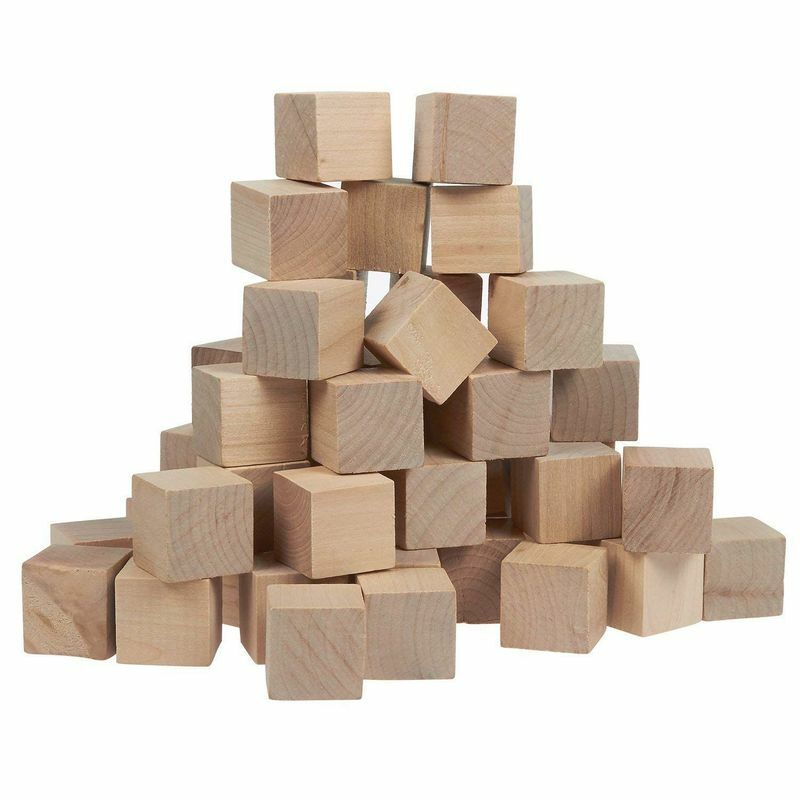 plain wood blocks for crafts