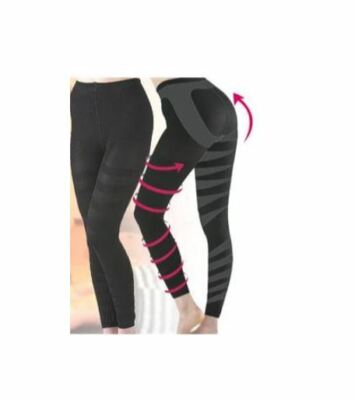 3D WAVE DESIGN - MASSAGE SLIMMING PANTS LEGGINGS-SLIM LIFT BODY SHAPER M-L