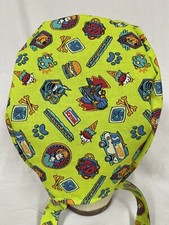 Men/Women Surgical Scrub Cap Lined Cartoon Dog Toss 100 Cotton