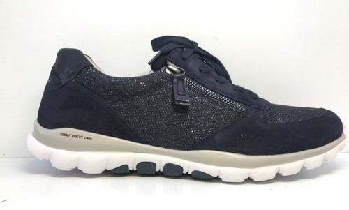 Baskets Uk 8 Femmes Rolling Nuit Soft Gabor Taille Lacets Bleu De 8YwqU84