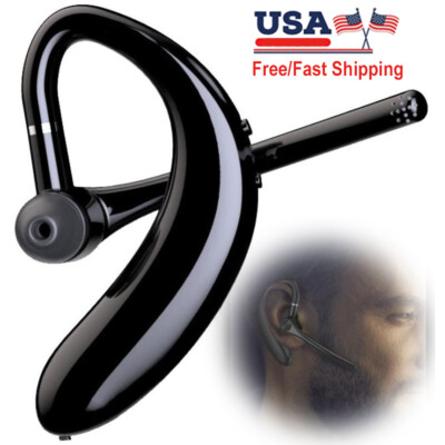 Bluetooth Headset Earpiece with Mic Trucker Driver Headphone for Computer Tablet