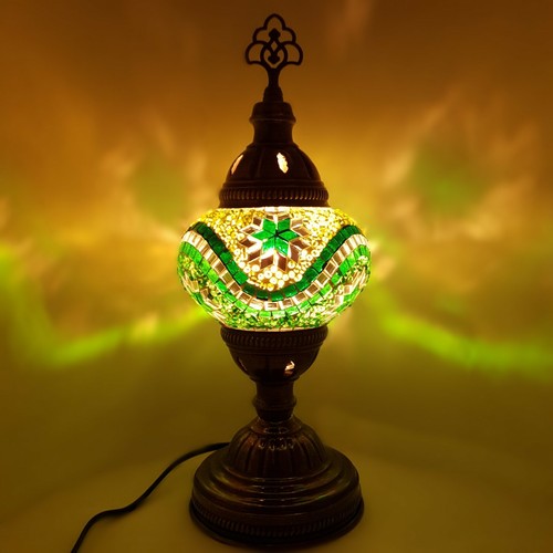 Moroccan Turkish Mosaic Lamp Colourful Glass Handmade Table Desk Light FREE BULB - Picture 212 of 436