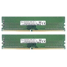 Hynix DDR4 16GB (2X8GB) 2666MHz PC4-21300 288-Pins 1RX8 UDIMM Desktop Memory Ram