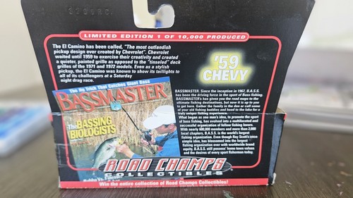 1999 Road Champs Collectibles '59 Bassmaster Chevy El Camino- 1:43 Scale- NIB - Picture 5 of 6