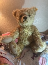 Rare VINTAGE Steiff Growler Classic Curly Mohair BEAUTIFUL CARMEL COLOR. 18
